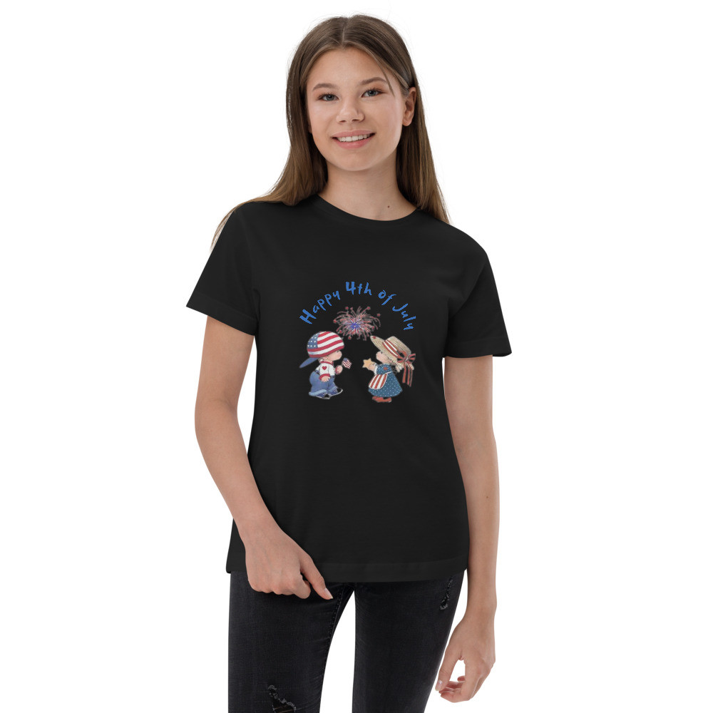 Youth jersey t-shirt: 4th of July