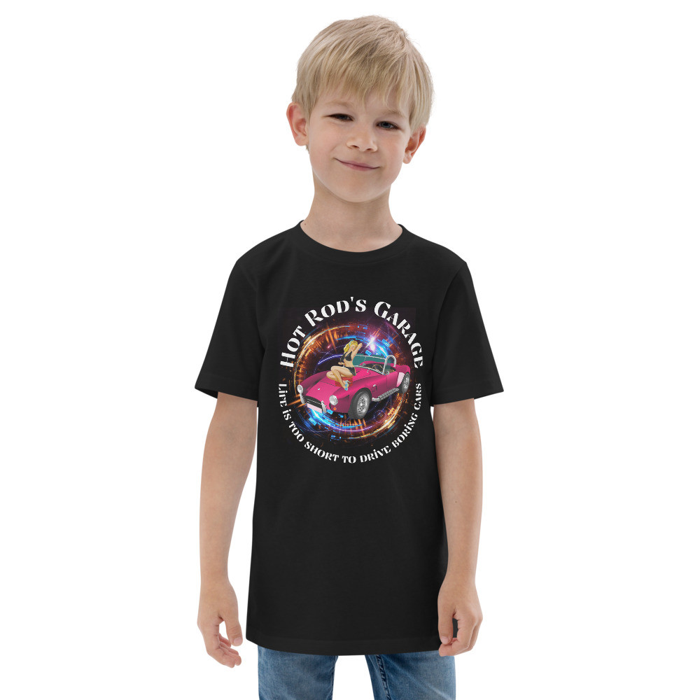 Youth jersey t-shirt: Hot Rod's Garage Life Is