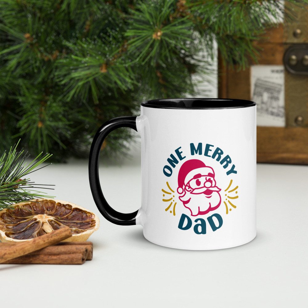 Mug with Color Inside: One Merry Dad