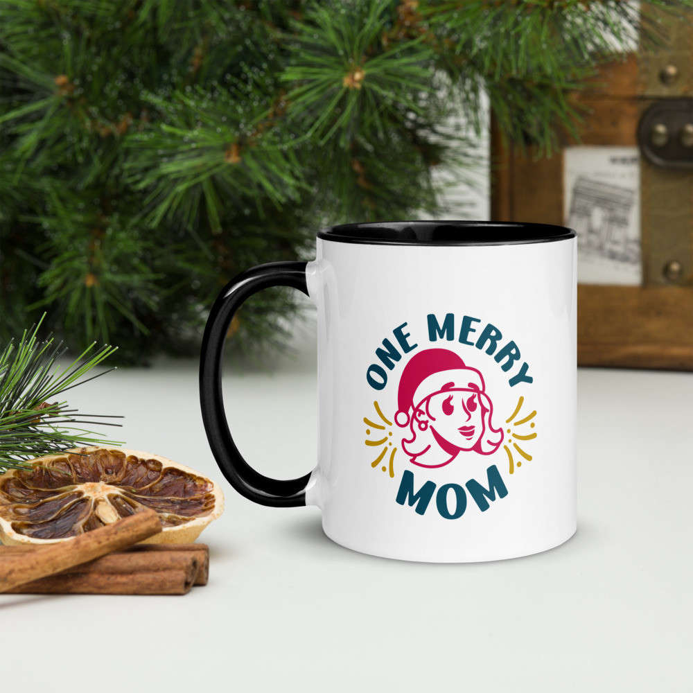 Mug with Color Inside: One Merry Mom