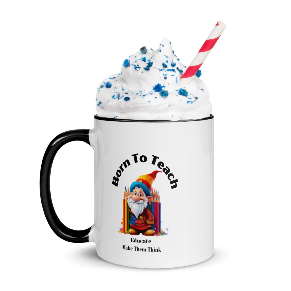 Mug with Color Inside: Born To Teach