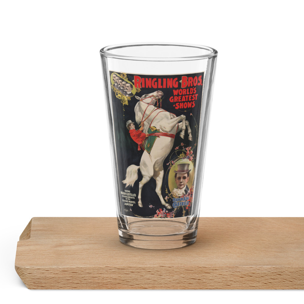 Shaker pint glass: Ringing Brothers
