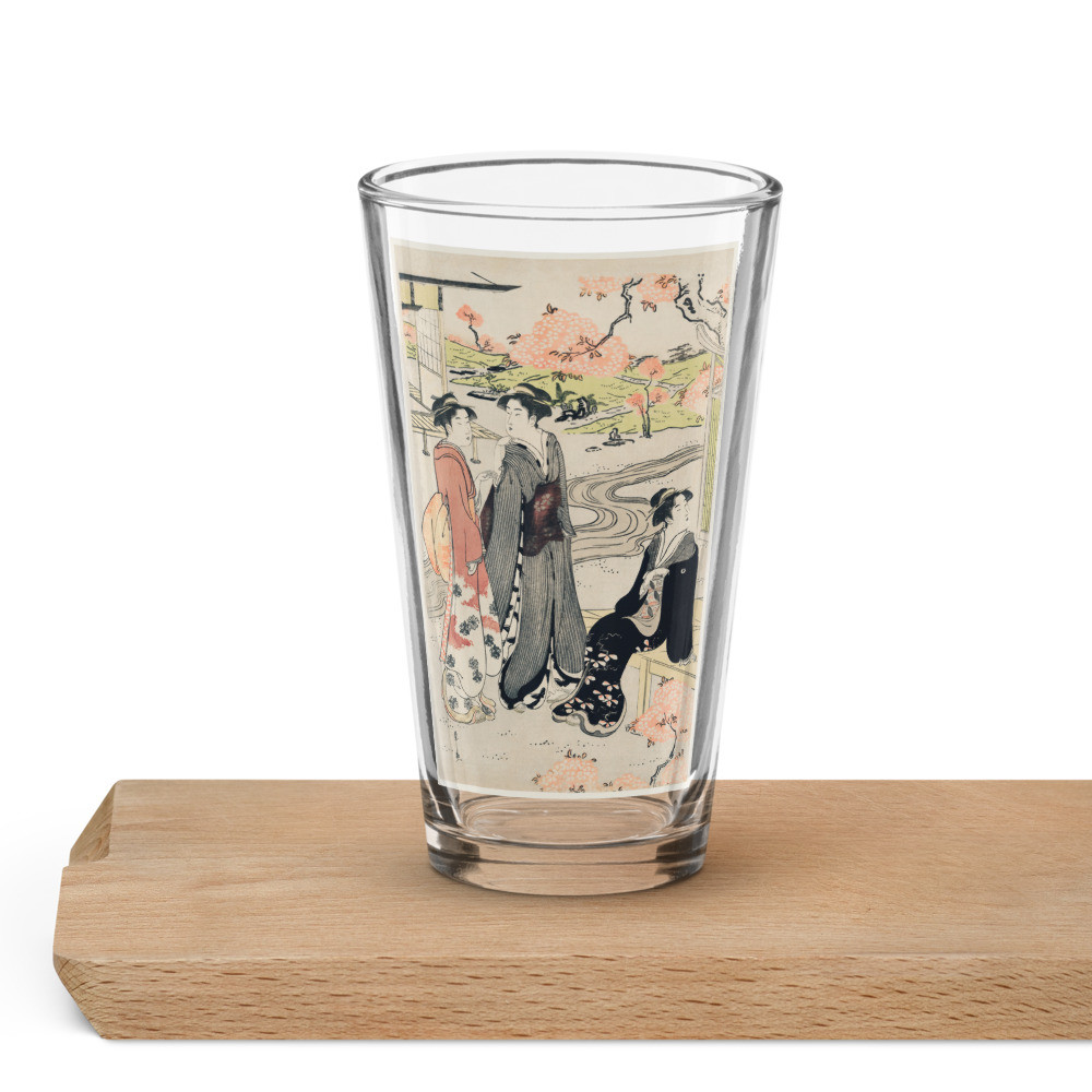 Shaker pint glass: Art of Japan