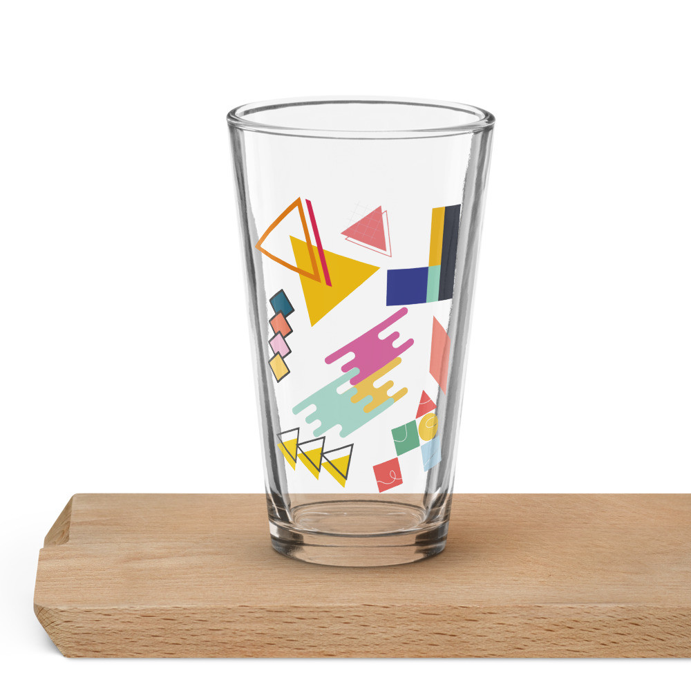 Shaker pint glass: Triangles II
