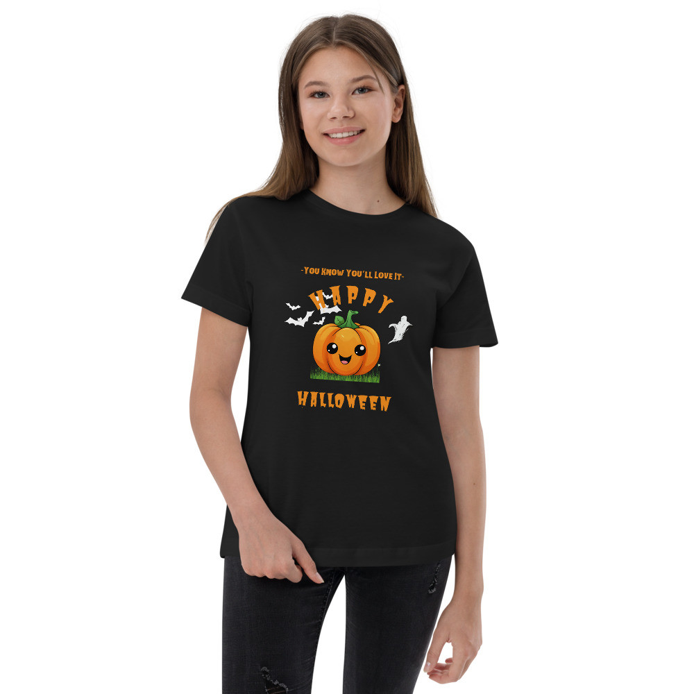 Youth jersey t-shirt: You Know You'll Love It - Happy Halloween