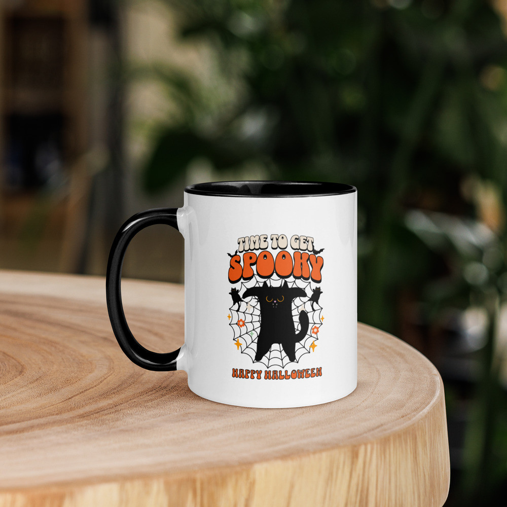 Mug with Color Inside: Time To Get Spooky
