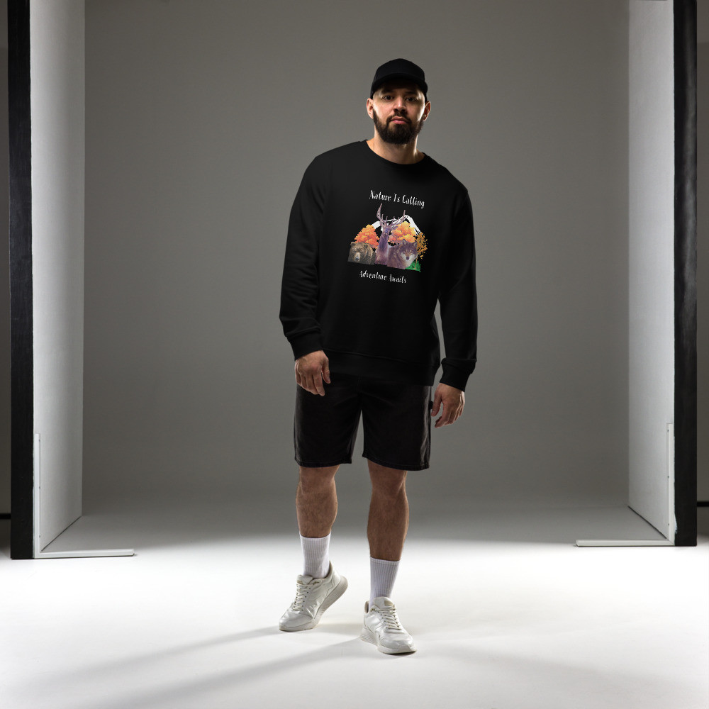 Unisex organic sweatshirt: Nature Is Calling