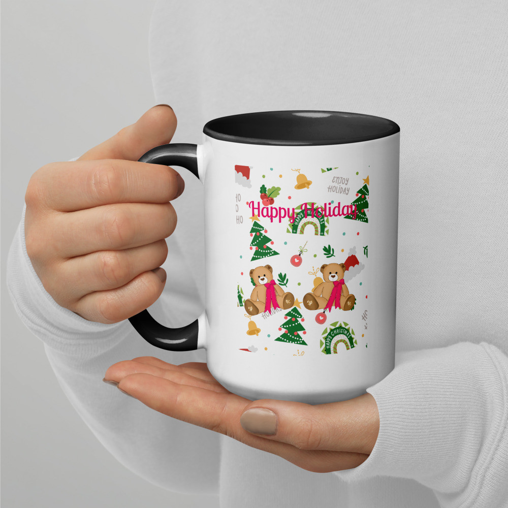 Mug with Color Inside: Happy Holiday's
