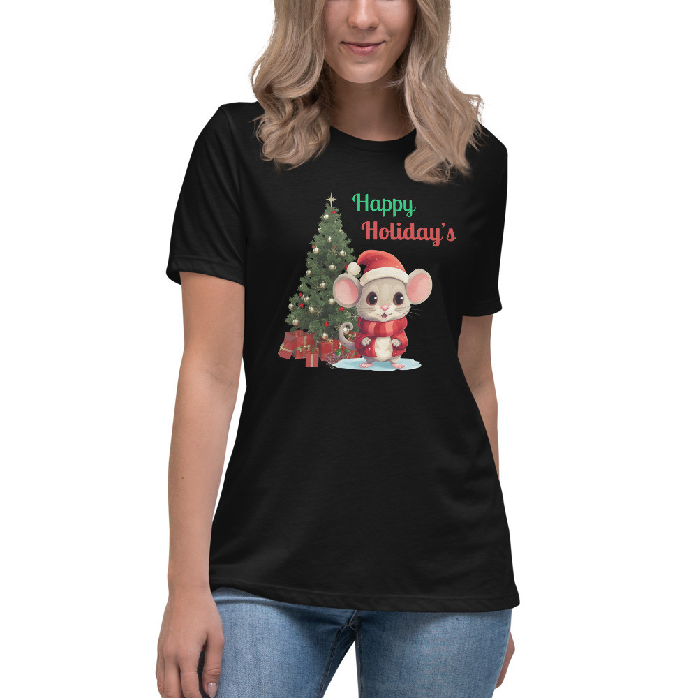Women's Relaxed T-Shirt: Happy Holiday's IV
