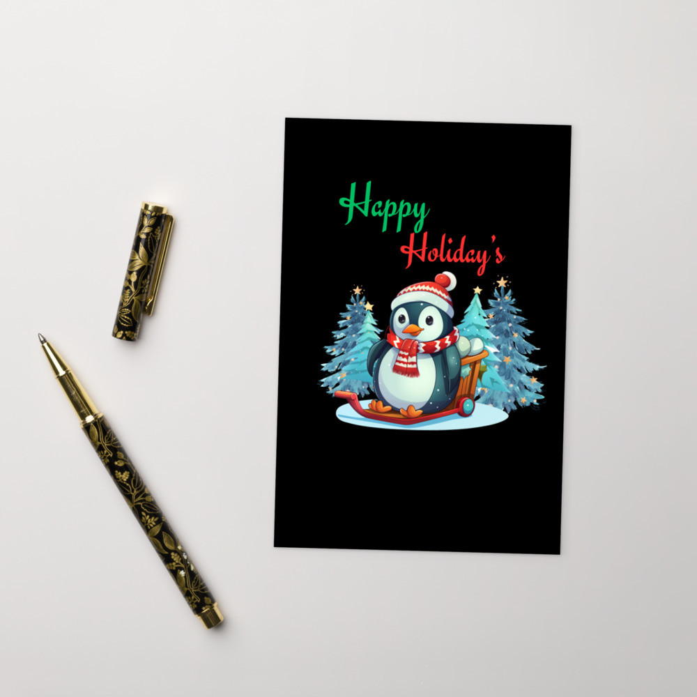 Standard Postcard: Happy Holiday's V