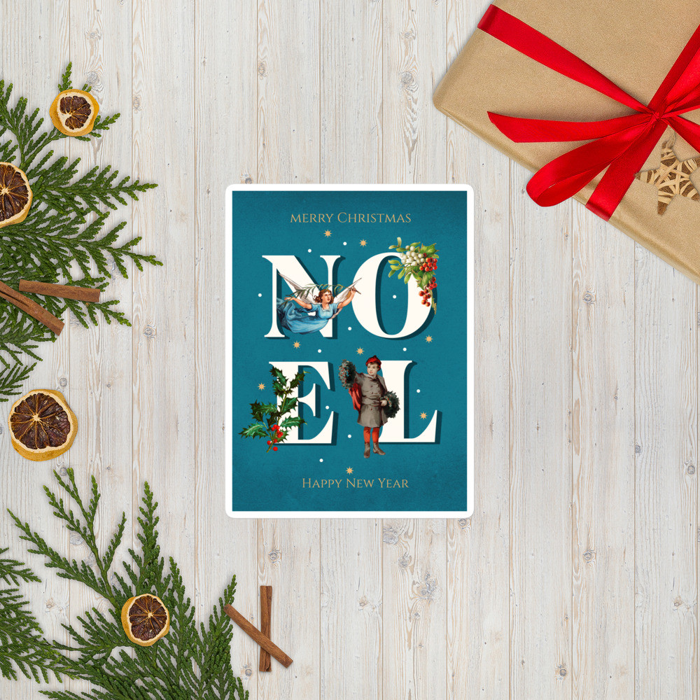 Bubble-free stickers: Merry Christmas IV