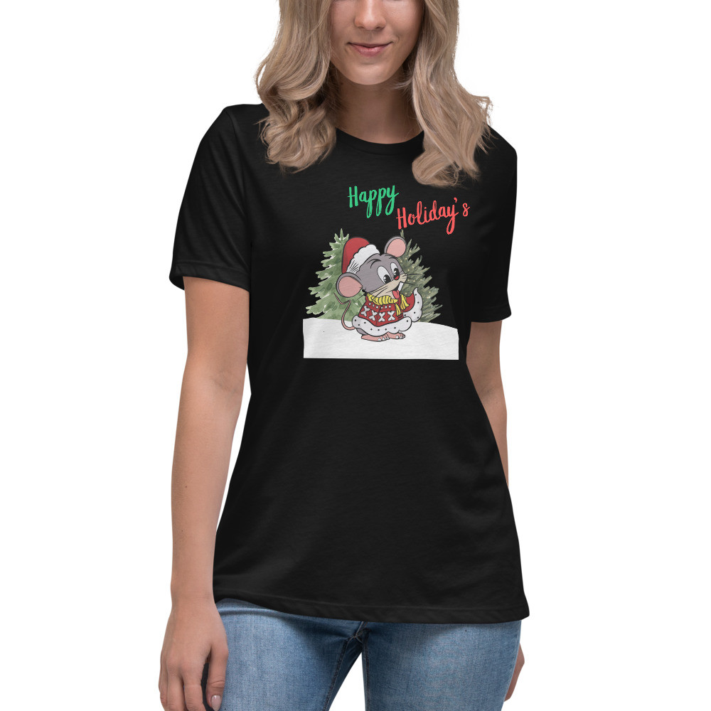 Women's Relaxed T-Shirt: Happy Holiday's VI