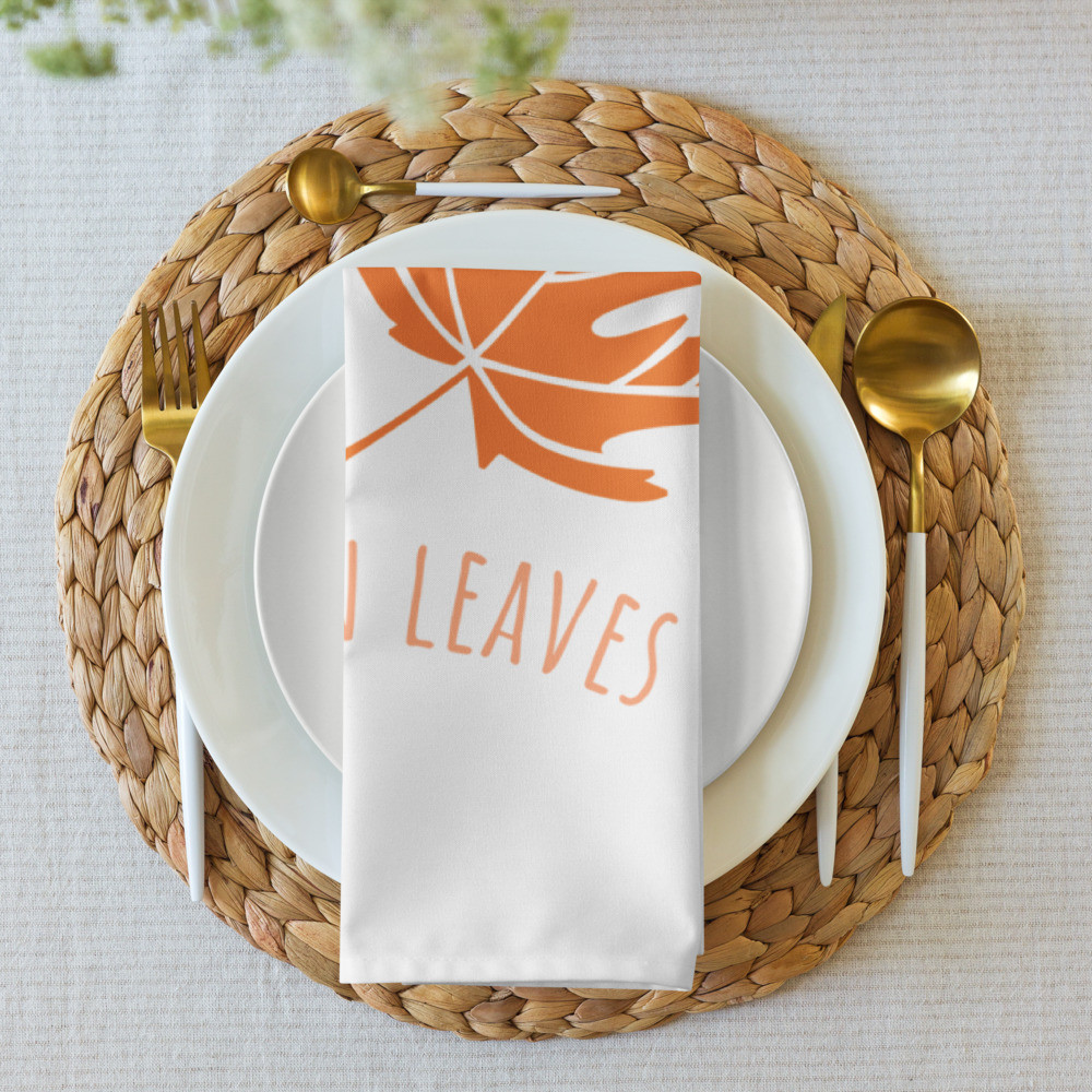 Cloth napkin set: Autumn Leaves