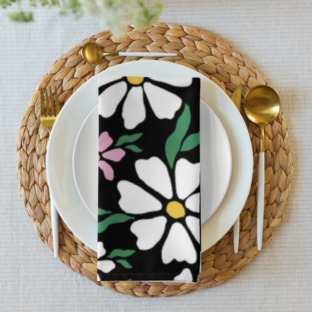 Cloth napkin set: Spring Time Flowers II