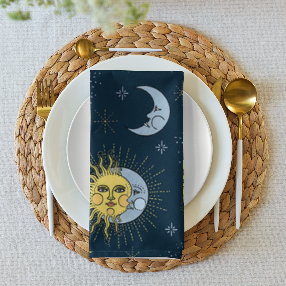 Cloth napkin set: Sun & Moon