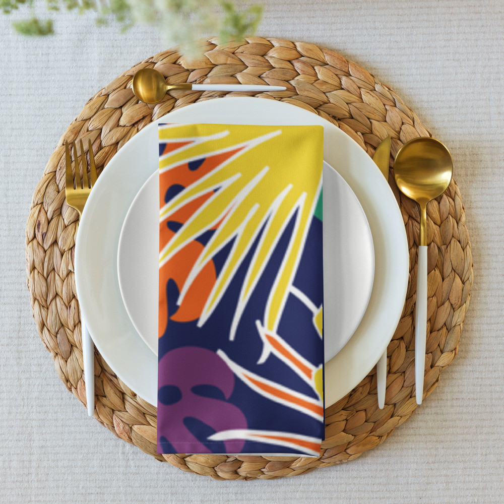 Cloth napkin set: Flower Excitement