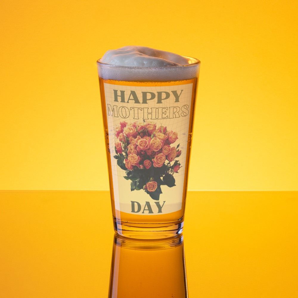 Shaker pint glass: Happy Mothers Day