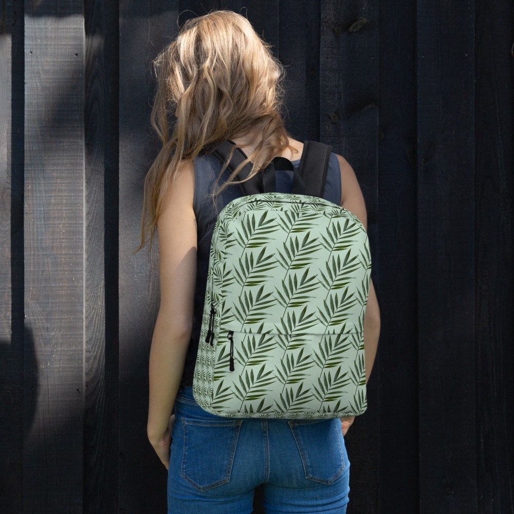 Backpack: Green Leaves