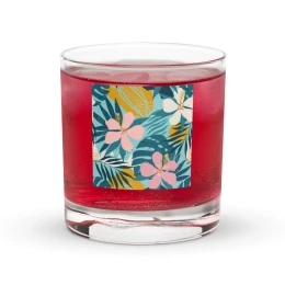 Rocks glass: Flowers