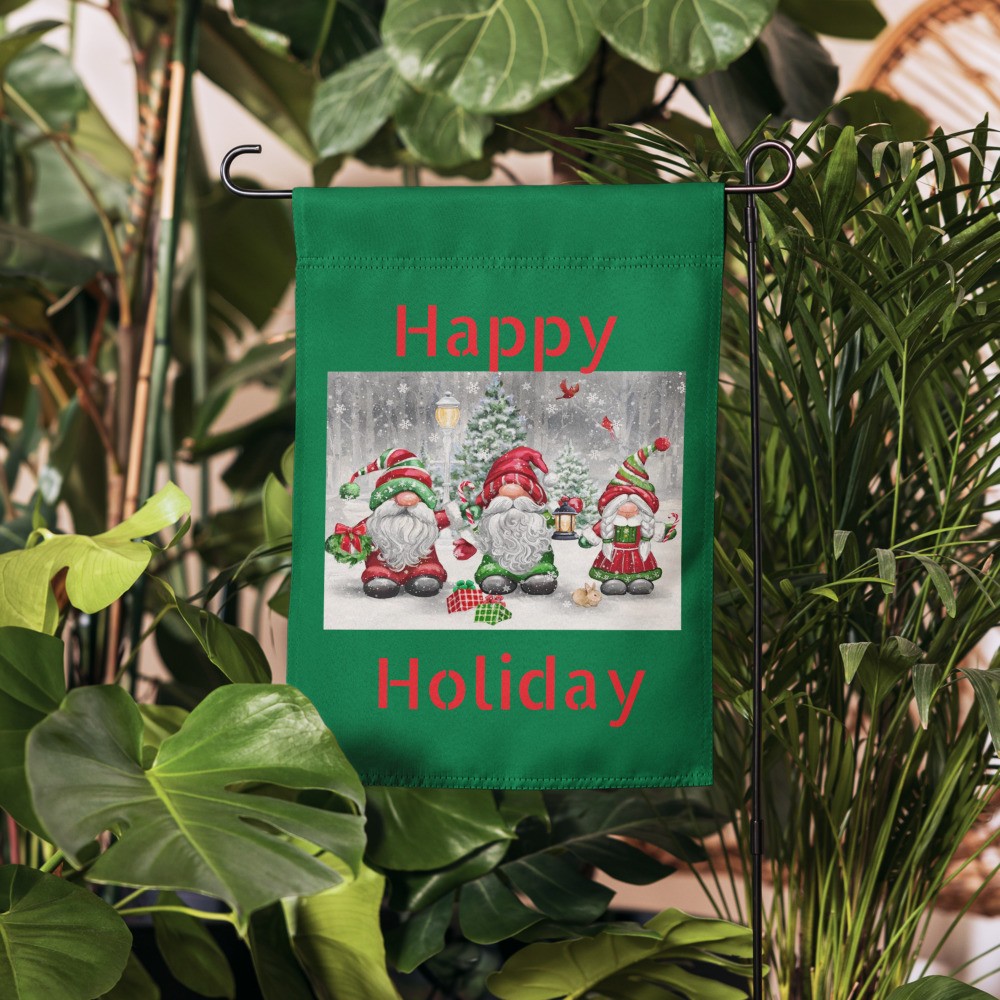 Garden flag: Happy Holiday