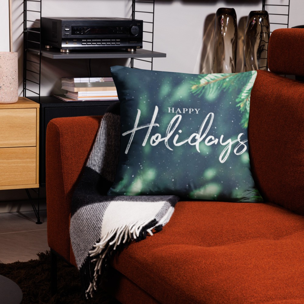Basic Pillow: Happy Holidays