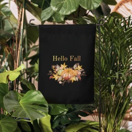 Garden flag: Hello Fall