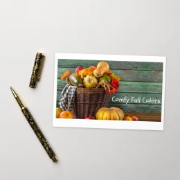 Standard Postcard: Comfy Fall Colors