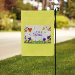 Garden flag: Hello Spring