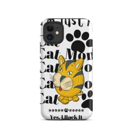 Tough Case for iPhone®: Just A Cat Mom