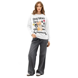 Unisex cotton sweatshirt: Dog Mom