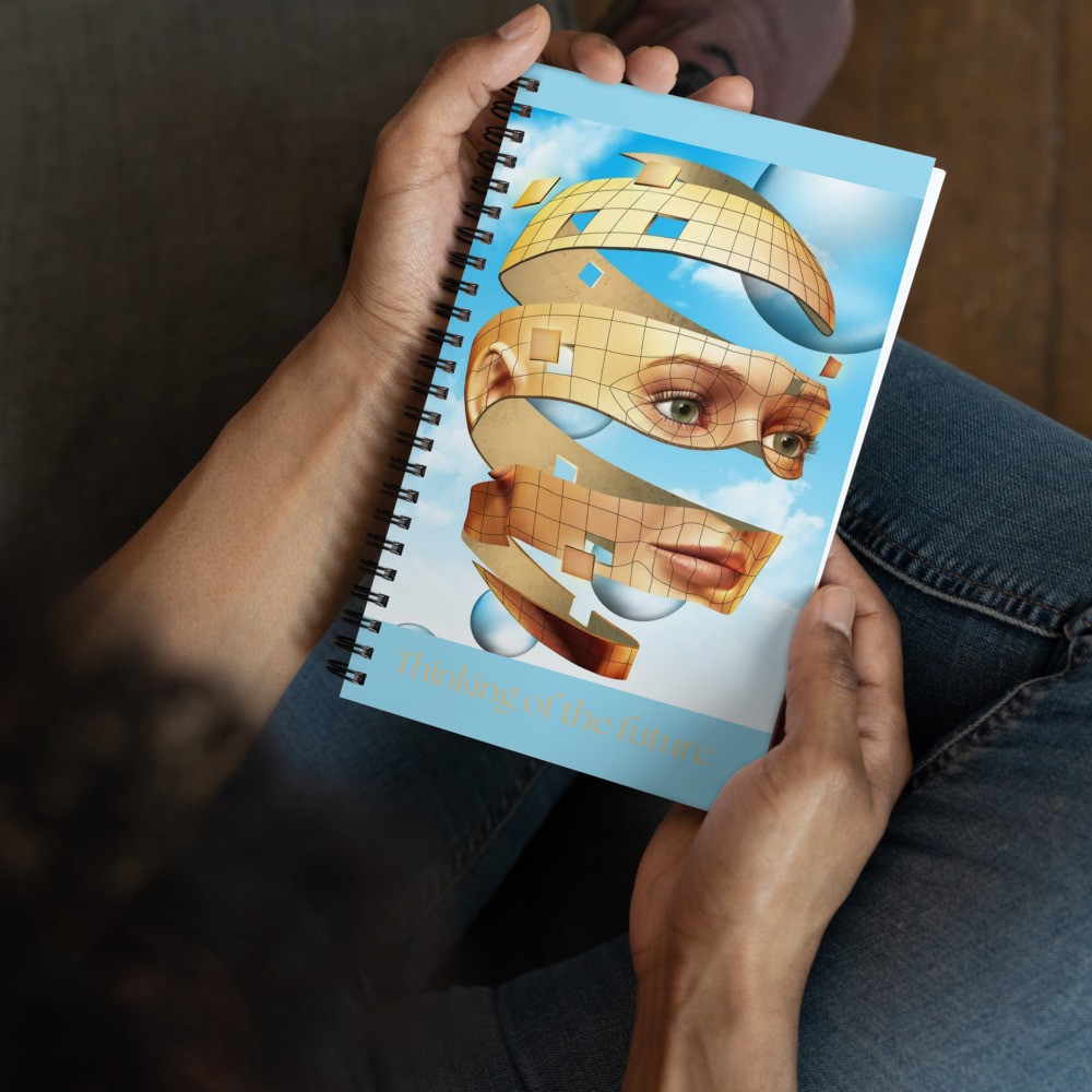 Spiral notebook: Thinking of the future