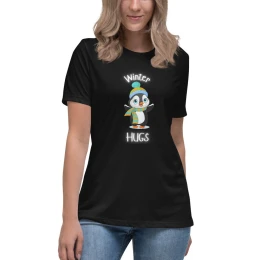 Women's Relaxed T-Shirt: Winter Hugs