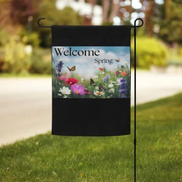 Garden flag: Welcome Spring