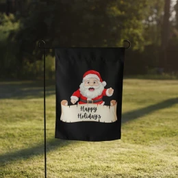Garden flag: Happy Holiday's