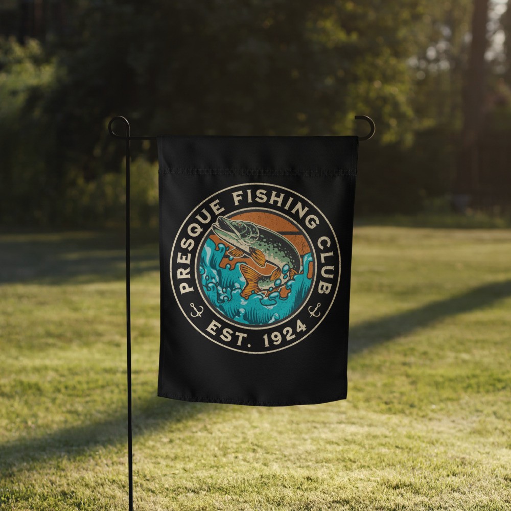 Garden flag: Presque Fishing Club II