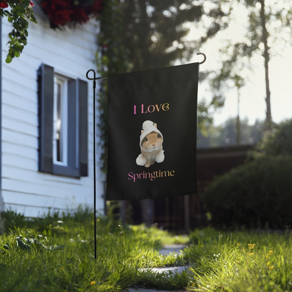 Garden flag: I Love Springtime