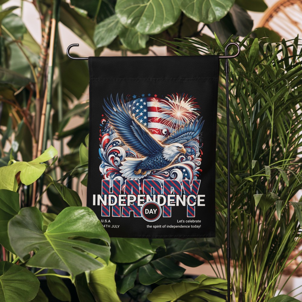 Garden flag: Happy Independence Day II