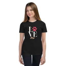 Youth Short Sleeve T-Shirt: Love Dogs II