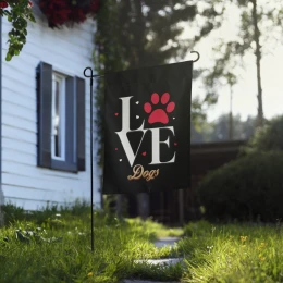 Garden flag: Love Dogs II