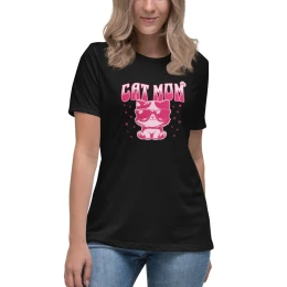 Women's Relaxed T-Shirt: Cat Mom II