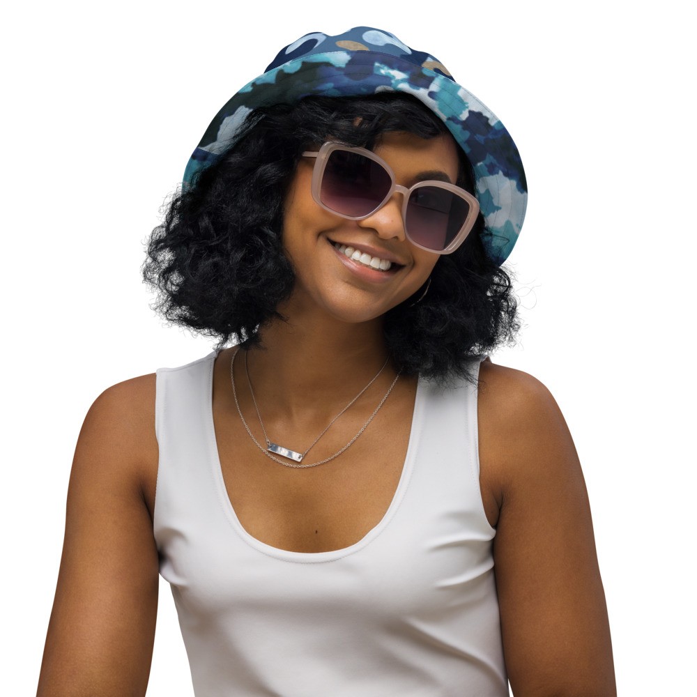 Reversible bucket hat: Sea