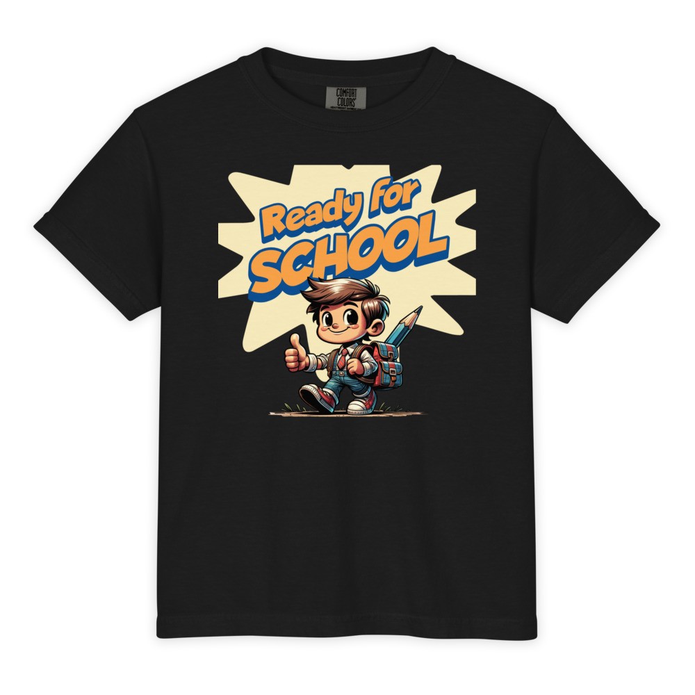 Youth Garment-Dyed Heavyweight T-Shirt - Ready For School II