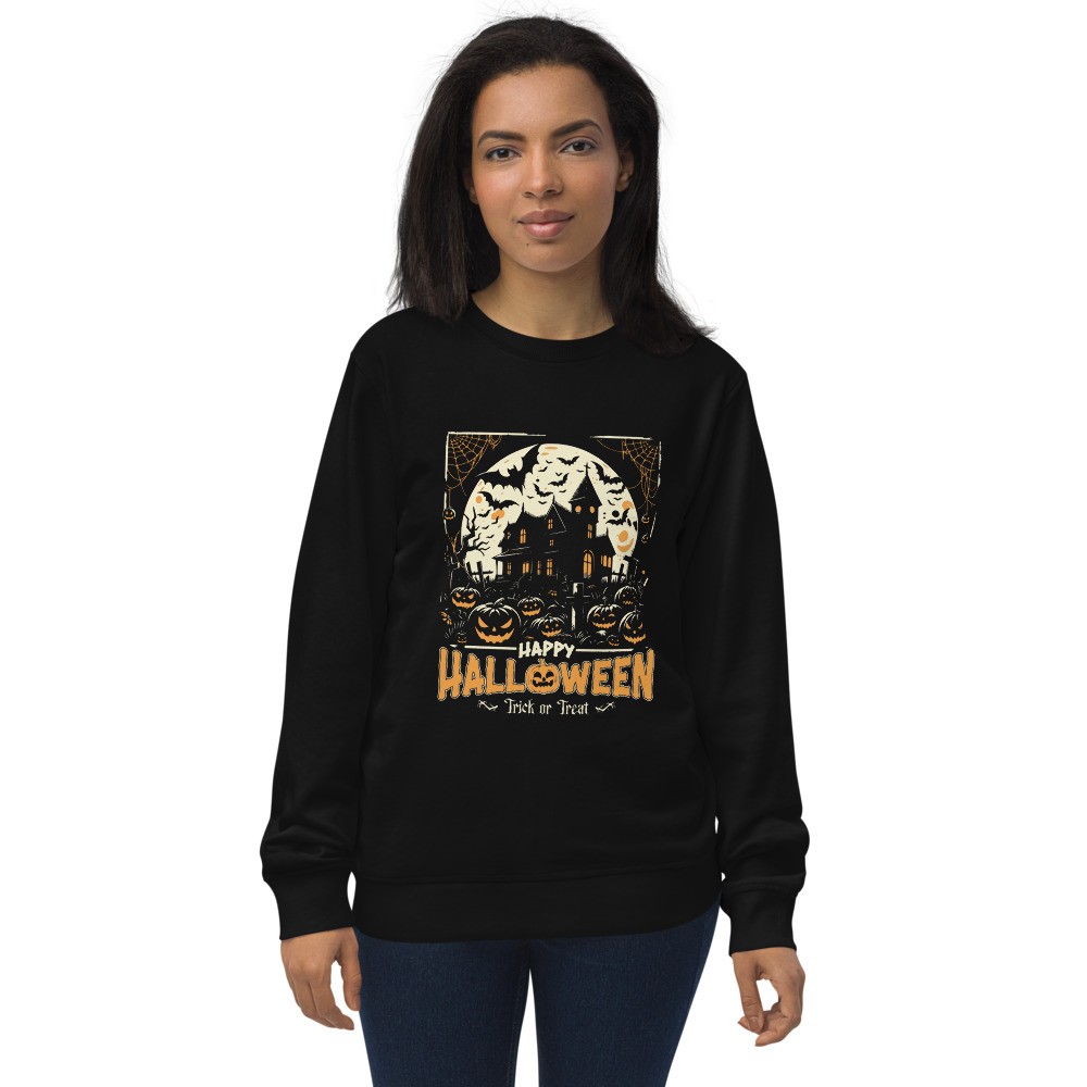 Unisex organic sweatshirt: Halloween 26