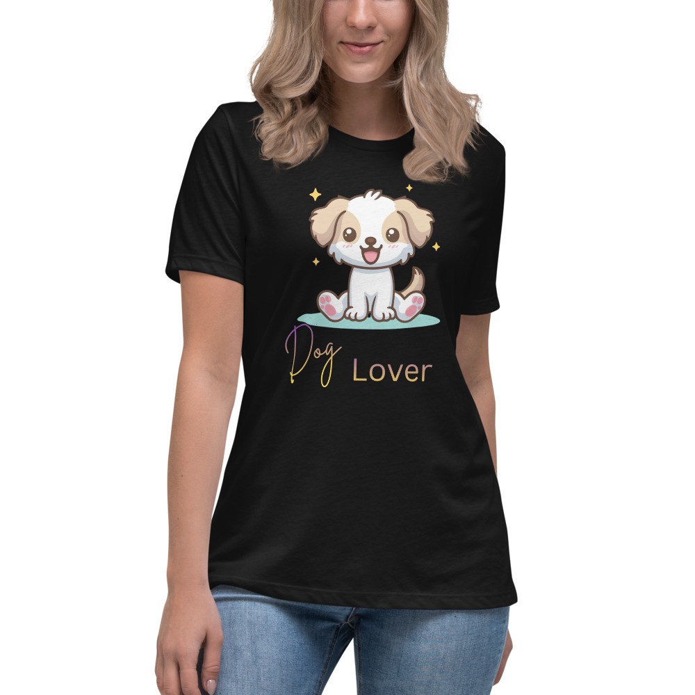 Women's Relaxed T-Shirt: Dog Lover