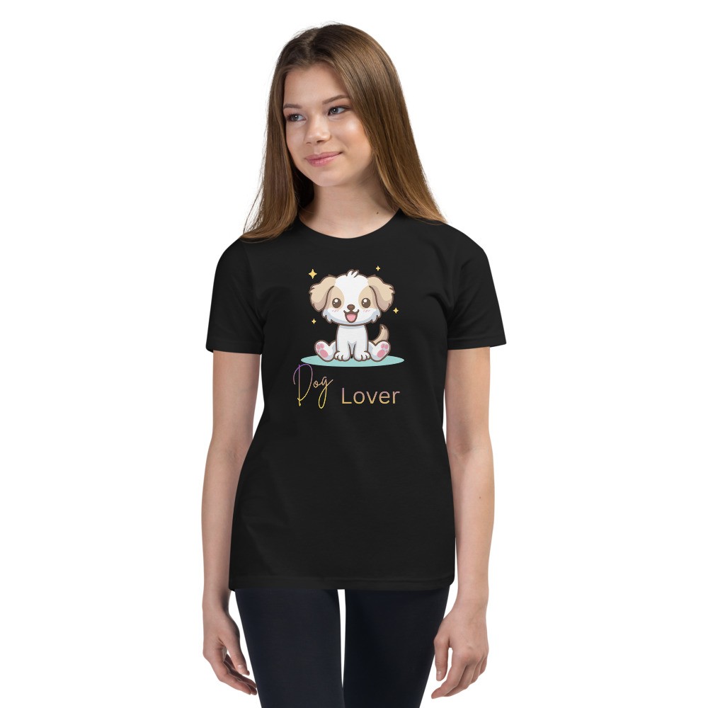 Youth Short Sleeve T-Shirt: Dog Lover