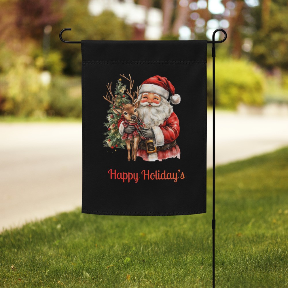 Garden flag: Happy Holiday's 27