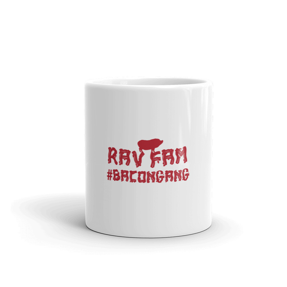 Bacon Gang glossy mug small print