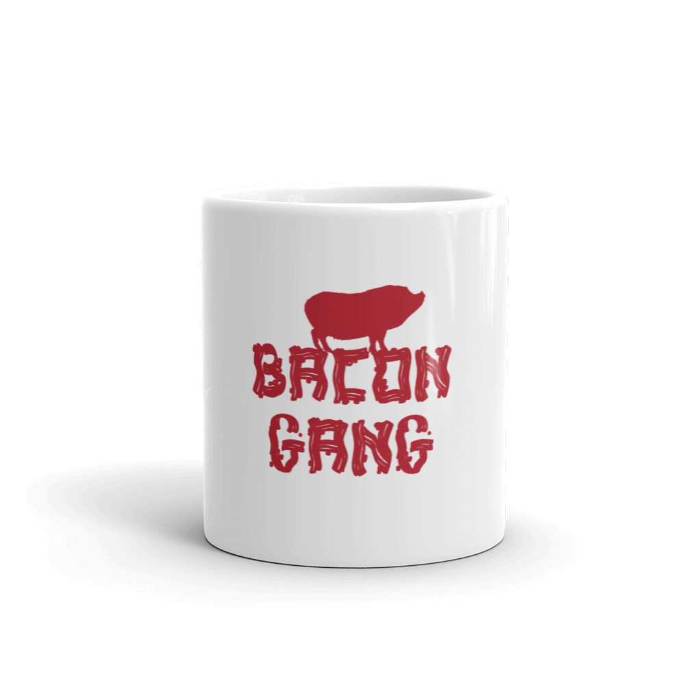 Bacon Gang glossy mug
