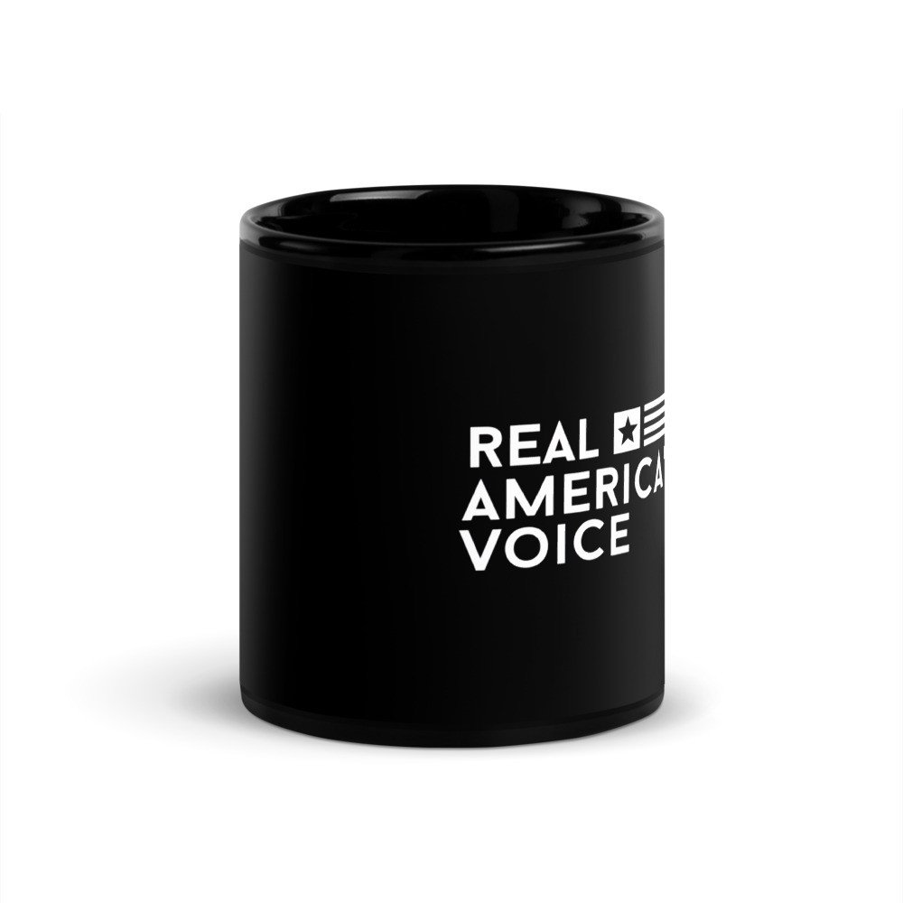 RAV Black Glossy Mug Logo Left