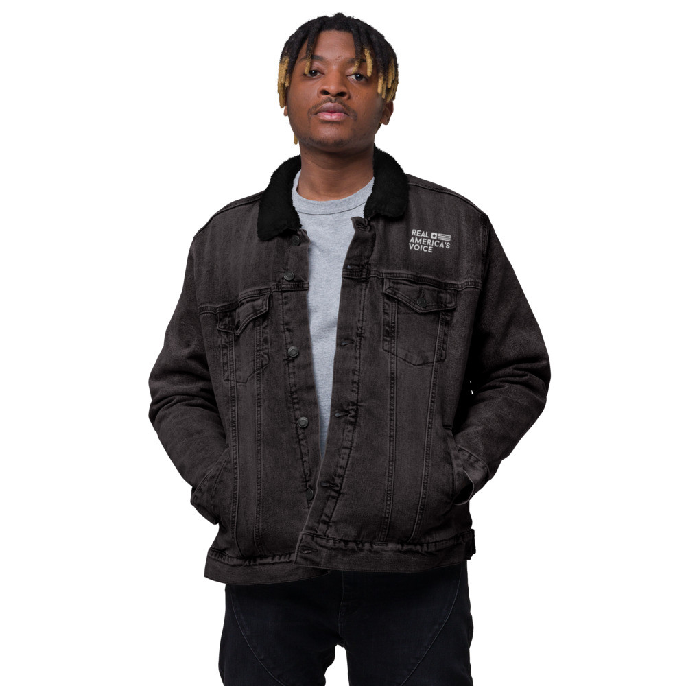 RAV Unisex denim sherpa jacket